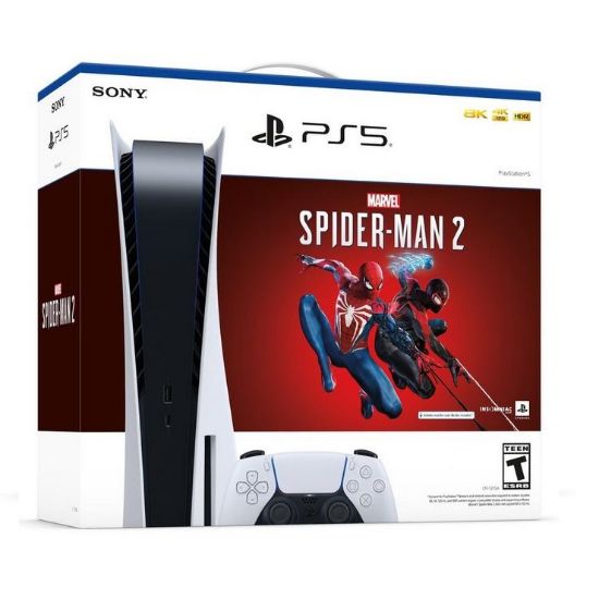 Picture of PlayStation 5 Console (Disc Version) - Marvel's Spider-Man 2 Bundle