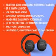 Picture of JBL Tune 770NC Active Noise Cancelling - Black